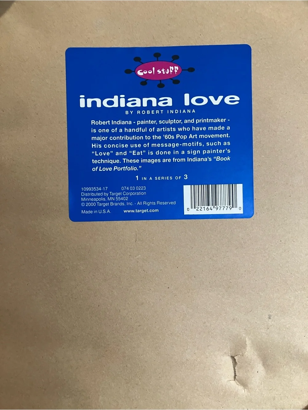 NWT Graphic Wall Art Print of Robert Indianas LOVE